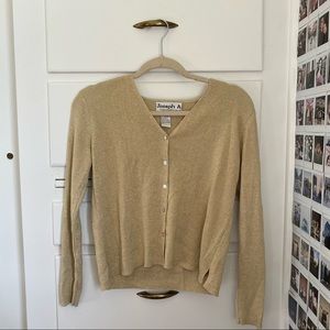 Vintage Y2K Gold Cardigan